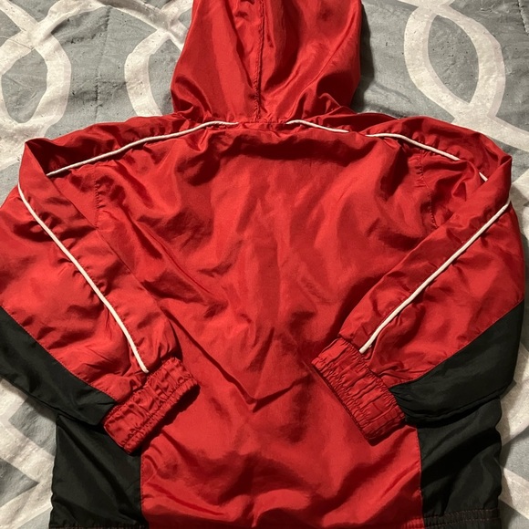 NC State Adidas Red and Black Jacket with Hood and Full-Length Zipper - Picture 8 of 10
